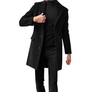 CALVIN KLEIN Wool/Cashmere Overcoat Size Medium